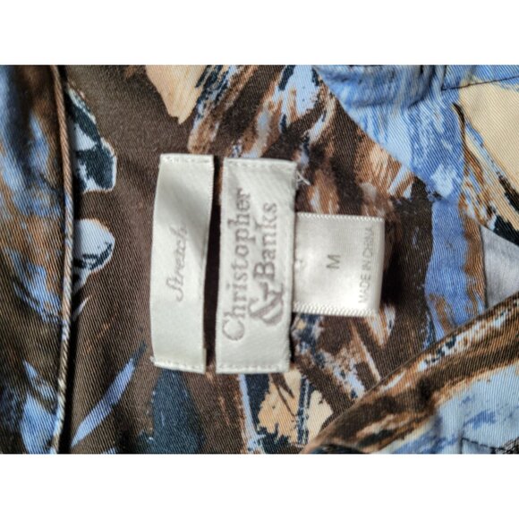 Christopher & Banks Womens Medium Abstract Print Jacket - Picture 3 of 4